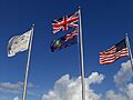 Flags on Peter Island