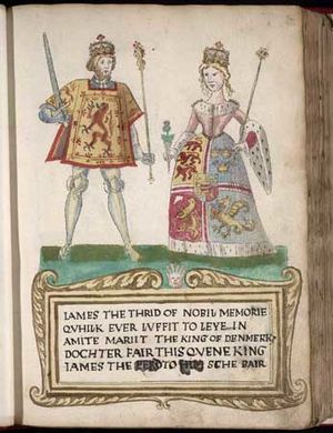 Archivo:James III and Margaret of Denmark