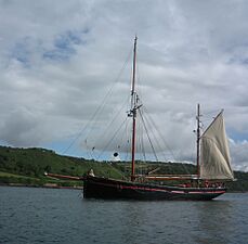 Leader at anchor