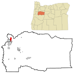 Linn County Oregon Incorporated and Unincorporated areas Millersburg Highlighted.svg