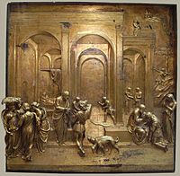 Lorenzo Ghiberti - Esaú e Jacó - Porta do Paraíso