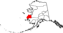 Map of Alaska highlighting Kusilvak Census Area.svg