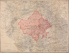Archivo:Map of Rajputana or Rajasthan 1920