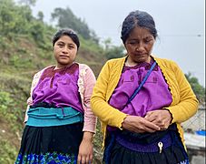 Mujeres desplazadas internamente de la comunidad Santa Martha, en Chenalhó, Chiapas. 2022 02