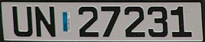 Archivo:Norwegian license plate 2001-2006