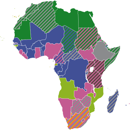 Archivo:Official languages in Africa