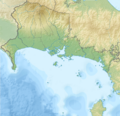 Panama Chiriqui relief map