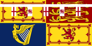 Archivo:Royal Standard of Prince Richard, Duke of Gloucester (in Scotland)