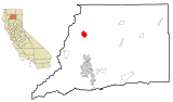Shasta County California Incorporated and Unincorporated areas Lakehead-Lakeshore Highlighted.svg