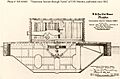 USS Monitor - Transverse hull section through the turret