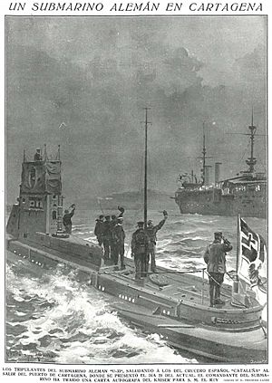 Archivo:Un submarino alemán en Cartagena
