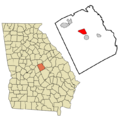 Wilkinson County Georgia Incorporated and Unincorporated areas McIntyre Highlighted