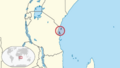 Zanzibar in its region (special marker)