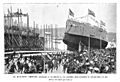 1890-09-15, La Ilustración Española y Americana, El momento crítico, entusiasmo de los obreros al ver deslizarse majestuosamente el crucero hacia la ría