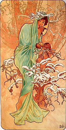 Alfons Mucha - 1896 - Winter