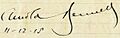 Arnold Bennett Signature