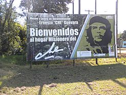 Archivo:Cartel Caraguatay - Hogar misionero de Ernesto "Che" Guevara 01