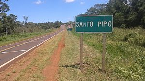 Cartel Santo Pipó (Provincia de Misiones, Argentina).jpg