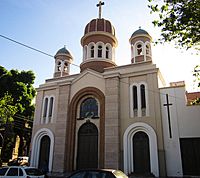 Archivo:Catedral Nuestra Señora de Loreto. Designada provisoriamente como la Iglesia mayor de Mendoza desde 1934 debido al derrumbe de la antigua catedral destruida por el terremoto de 1861.