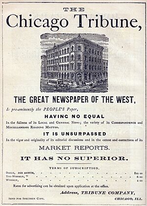 Archivo:Chicago Tribune Advertisement 1870