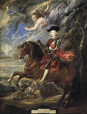 Archivo:El cardenal-infante Fernando de Austria, en la batalla de Nördlingen (Rubens)