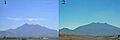 El volcán Sangangüey y el de Tequila.