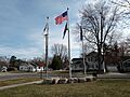 Flagpoles at Coopersville City Hall