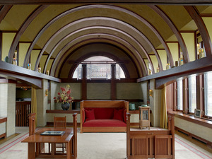 Archivo:Frank Lloyd Wright's Dana Thomas House interior, Springfield, Illinois LCCN2010630243