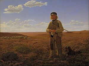 Archivo:Frederik Vermehren - A Jutland Sheperd on the Moors - Google Art Project