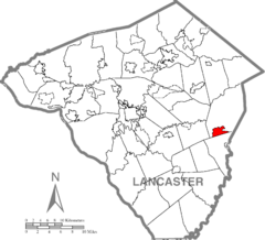 Gap, Lancaster County Highlighted.png