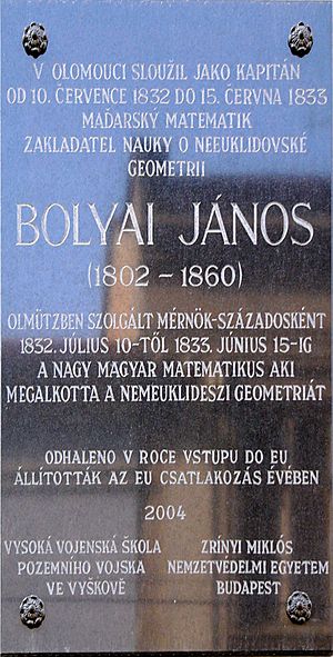 Archivo:Janos Bolyai memorial plaque
