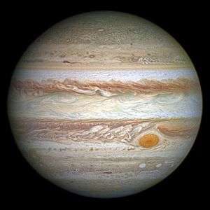Archivo:Jupiter and its shrunken Great Red Spot