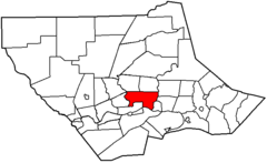 Map of Lycoming County Pennsylvania Highlighting Loyalsock Township.png
