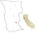 Mendocino County California Incorporated and Unincorporated areas Ukiah Highlighted