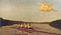 Oarsmen on the schuylkill thomas eakins