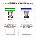 Papeleta 1966
