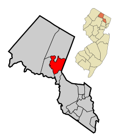 Passaic County New Jersey Incorporated and Unincorporated areas Wanaque Highlighted.svg