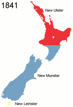 Mapa que muestra las fronteras de las provincias de Nueva Zelanda.