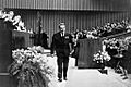 RIAN archive 36535 Secretary general of the CPSU Central Committee Leonid Brezhnev after speaking at the VLKSM Central Committee plenary session