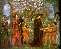 The Enchanted Garden of Messer Ansaldo by Marie Spartali Stillman (1889)