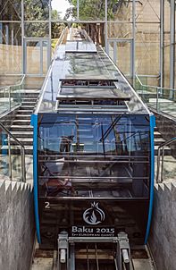 Archivo:The car of the Baku funicular station