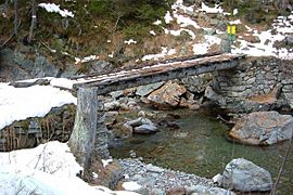 Vallorcine footpath bridge 2003-12-13