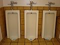 3 urinals