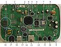 ADSL modem router internals labeled