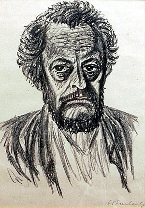 Archivo:Barlach Selbstbildnis I (1928)