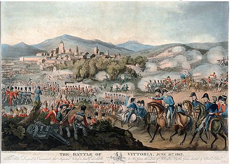 Archivo:Batalla de Vitoria Battle of Vitoria, by Heath & Sutherland, A.S.K. Brown collection