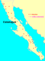 Calamajue map
