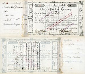 Archivo:Charles Pratt issued to Henry Huttleston Rogers 1883