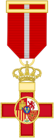 Cross of the Military Merit (Spain) - Red Decoration.svg