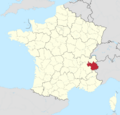Département 73 in France 2016